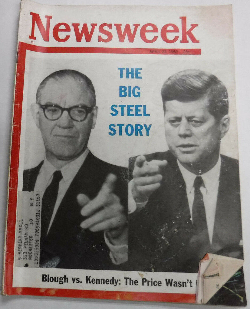 Newsweek Magazine John F. Kennedy Vs Blough April 23, 1962 100316R2