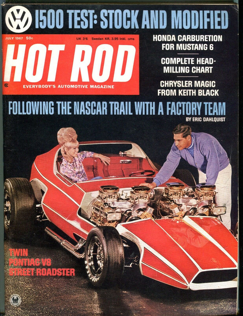 Hot Rod Magazine July 1967 Pontiac V8 Roadster EX No ML 050917nonjhe