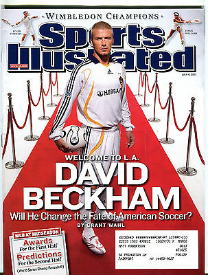 Sports Illustrated Magazine July 16 2001 David Beckham EX 031516jhe