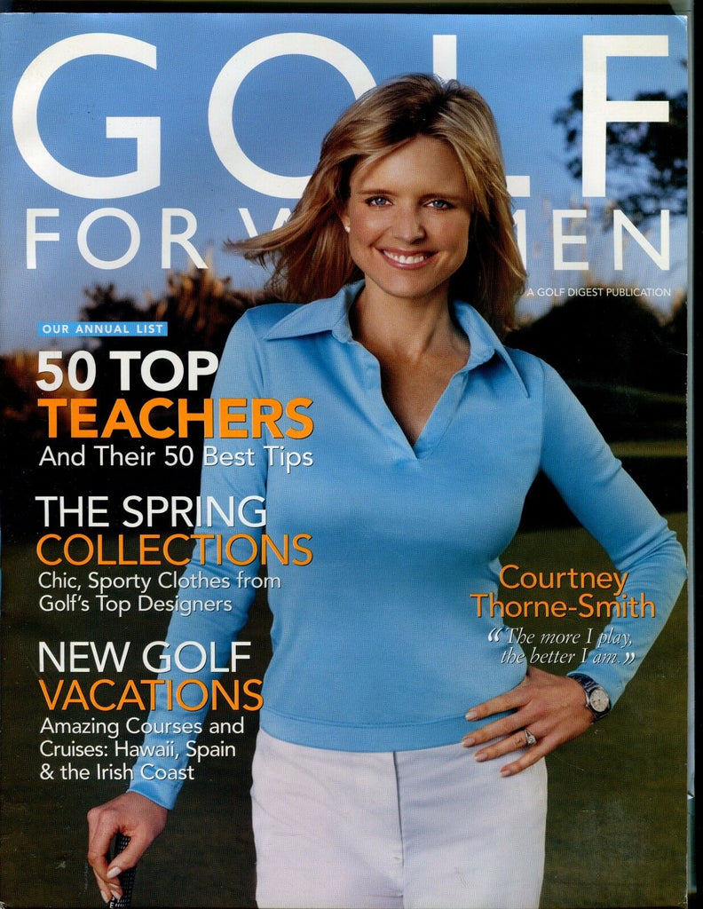 Golf For Women Magazine Mar/April 2004 Courtney Thorne-Smith EX No ML 021817jhe