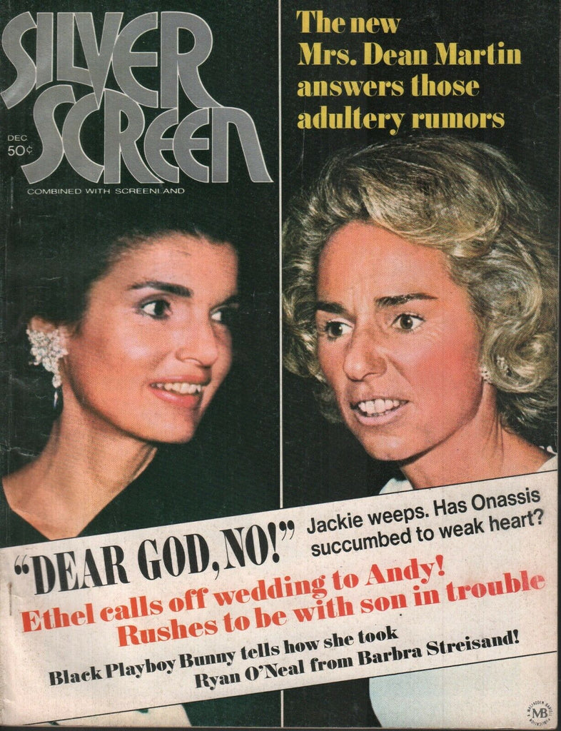Silver Screen December 1971 Jackie Ethel Kennedy Onassis Dean Martin 072219AME