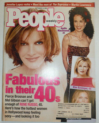 People Magazine Andie MacDowell & Kim Basinger September 1999 031215R