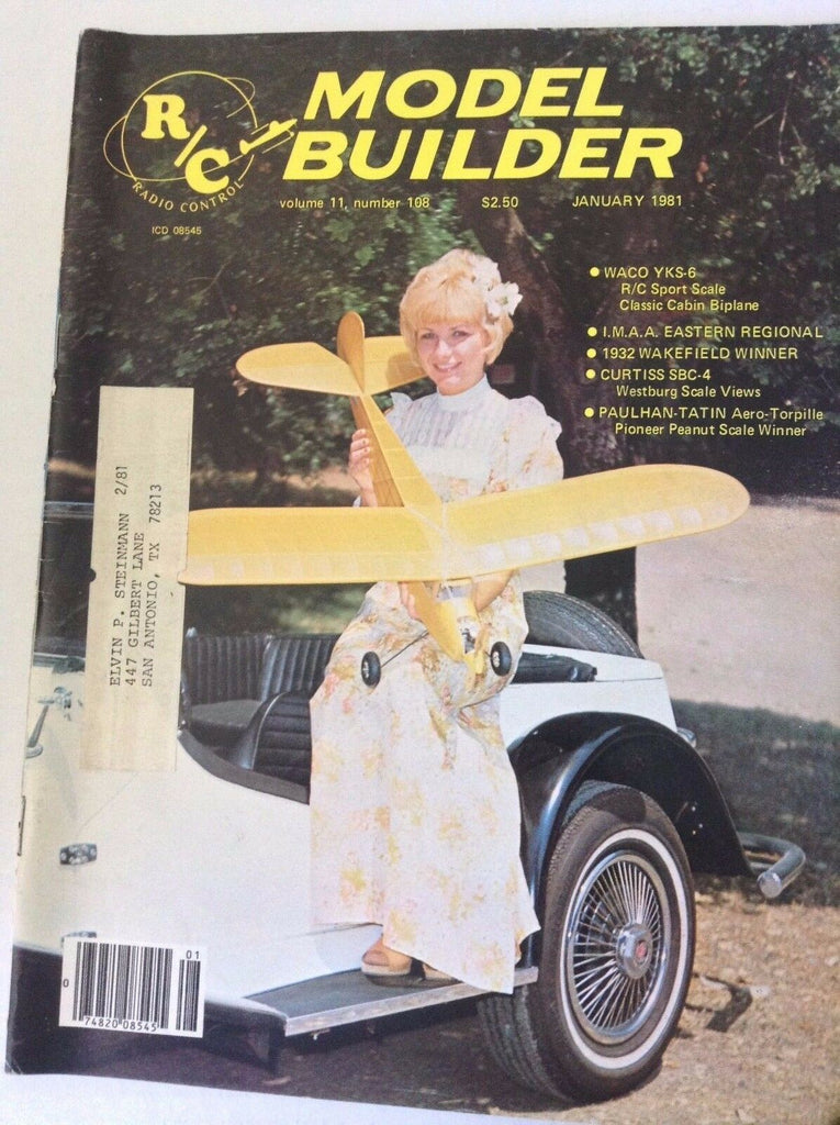 Model Builder Magazine Waco YKS-6 Sport Scale January 1981 041817nonrh2