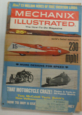 Mechanix Illustrated Magazine World's Fastest Motorcycle June 1964 050515R
