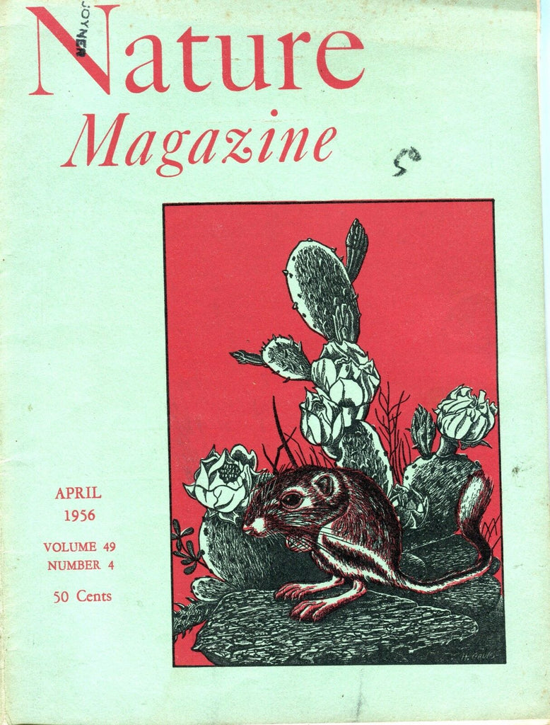Nature Magazine April 1956 VG ML On Back 050417nonjhe