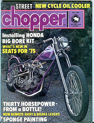 Chopper Magazine May 1975 Installing Honda Big Bore Kit EX 062116jhe