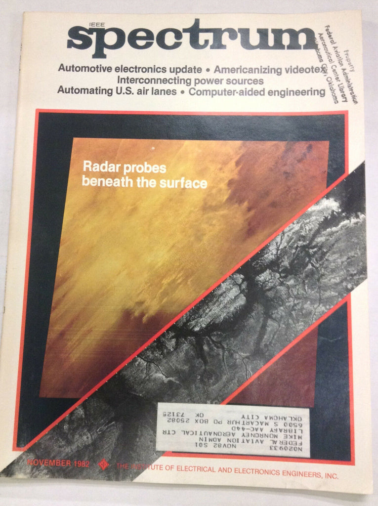 IEEE Spectrum Magazine Radar Probes November 1982 FAL 041617nonrh