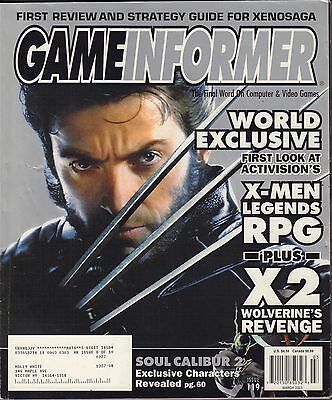 Gameinformer March 2003 X2 Wolverines Revenge w/ML VG 072916DBE