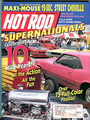 Hot Rod Magazine September 1988 Supernationals EX 022316jhe