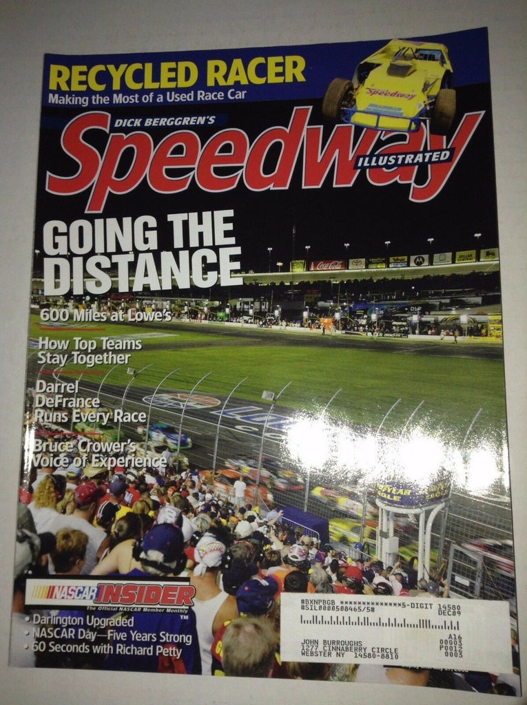 Speedway Illustrated Magazine 600 Miles At Lowe May 2008 041217nonrh
