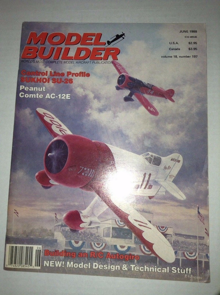 Model Builder Magazine Peanut Comte Ac-12e June 1988 032817NONRH