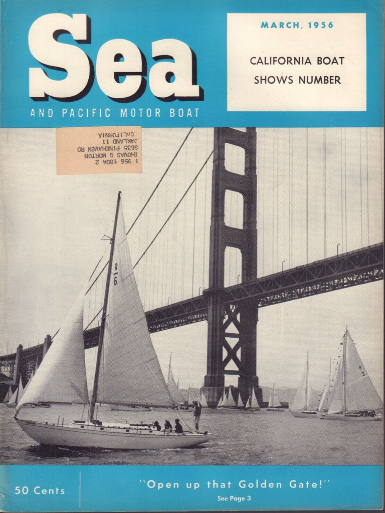 Sea And Pacific Motor Boat March 1956 California Boat Show w/ML 042817nonDBE