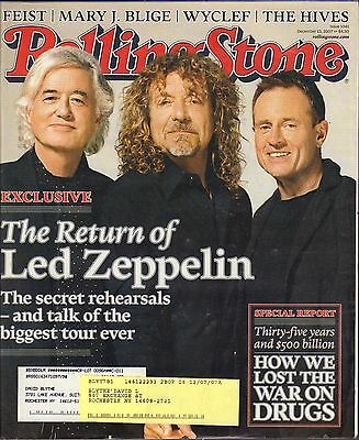 Rolling Stone December 13 2007 Led Zeppelin w/ML VG 042816DBE