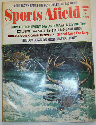 Sports Afield Magazine Fish Every Day & Make A Living February 1967 012915R