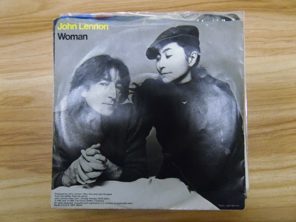 John Lennon Woman Geffen Yoko Ono Beautiful Boys 7"/45rpm 021518DB45
