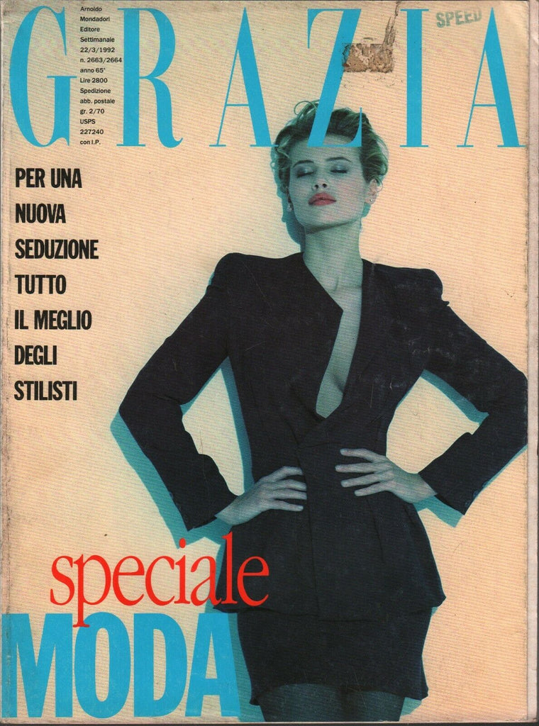 Grazia Italian Fashion March 22 1992 Danielle Pestova Beatty Cambia 101420ame