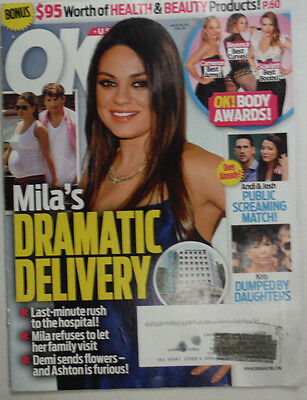 Ok! Magazine Mila Kunis & Kris Kardashian August 2014 051215R