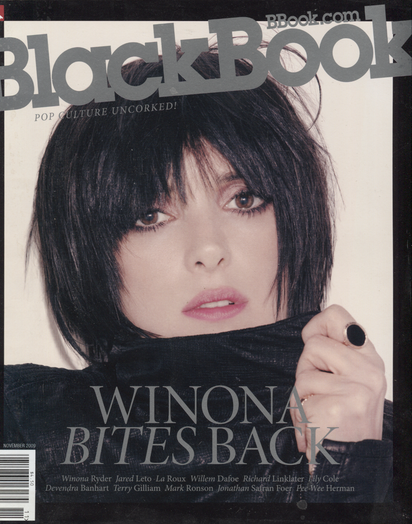 Black Book November 2009 WInona Ryder Jared Leto Willem Dafoe 041320DBE