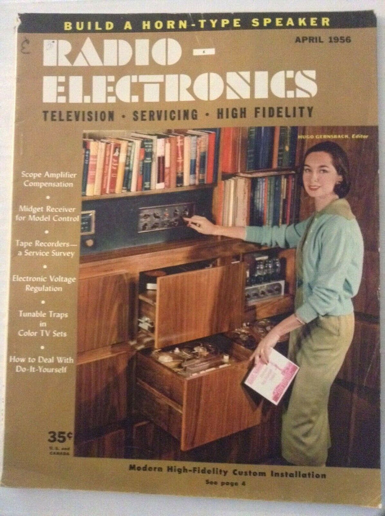 Radio Electronics Magazine High Fidelity Custom Installs April 1956 032119nonrh