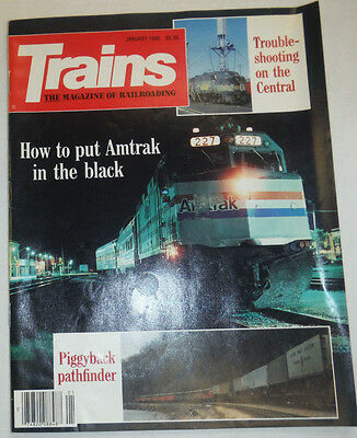 Trains Magazine Piggyback Pathfinder January 1986 021115R
