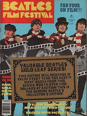 Beatles Special Beatles Film Festival vol.1 no.2 Summer 1978 EX 112415DBE