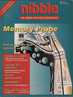 nibble magazine December 1991 Applesoft Tool Kit, Soliloquy VG 010416DBE