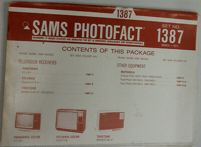 Sams Photofact Magazine Motorola & Sylvania No.1387 March 1974 030315r2