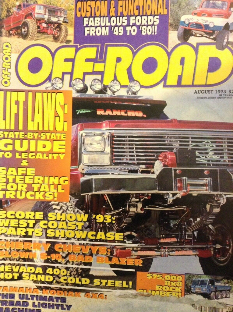Off-Road Magazne Lift Laws State By State Guide August 1993 012118nonrh