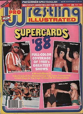 Pro Wrestling Illustrated September 1988 Supercards '88 VG 122315DBE