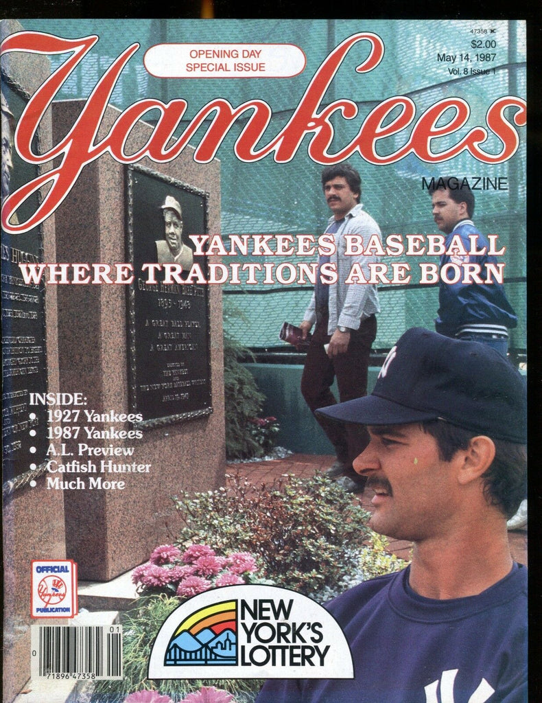 Yankees Magazine May 14 1987 Don Mattingly EX No ML 013117jhe