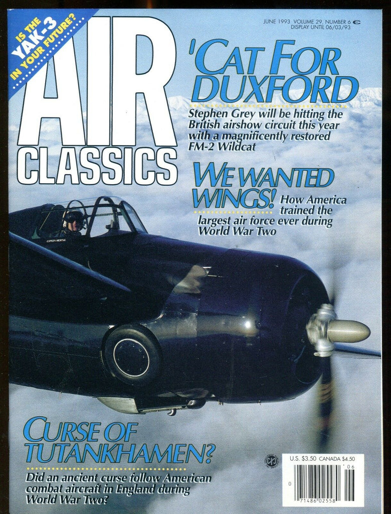 Air Classics Magazine June 1993 Stephen Grey FM-2 Wildcat Ex No ML 120516jhe