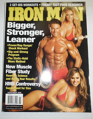 Iron Man Magazine Bigger Stronger Leaner Power November 2008 101014R2