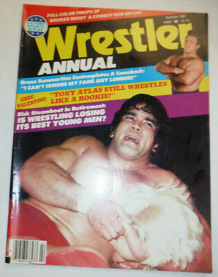 Wrestler Annual Magazine Tony Atlas & Bruno Sammartino Summer 1984 022315r3