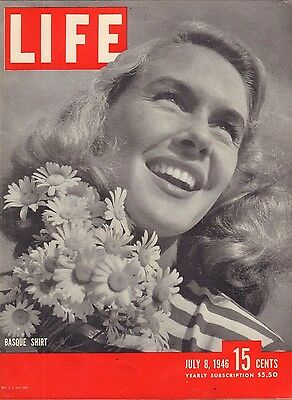Life Magazine July 8 1946 Birthday Basque Shirt VG 050216DBE2