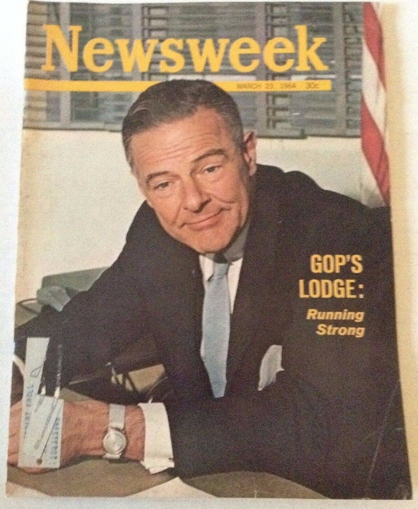 Newsweek Magazine Henry Cabot Lodge Jr. March 23, 1964 101216R