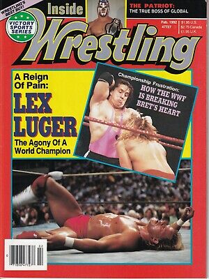 Inside Wrestling Lex Luger Bret Hart The Patriot February 1992 022719nonr
