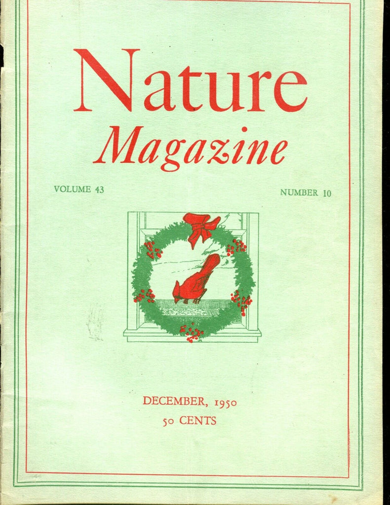 Nature Magazine December 1950 Cardinal Ex w/ML On Back 012017jhe