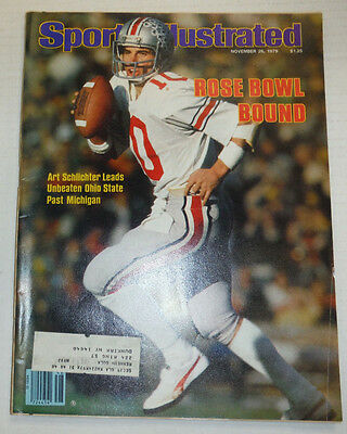 Sports Illustrated Magazine Art Schichter Ohio November 1979 WITH ML 121914R