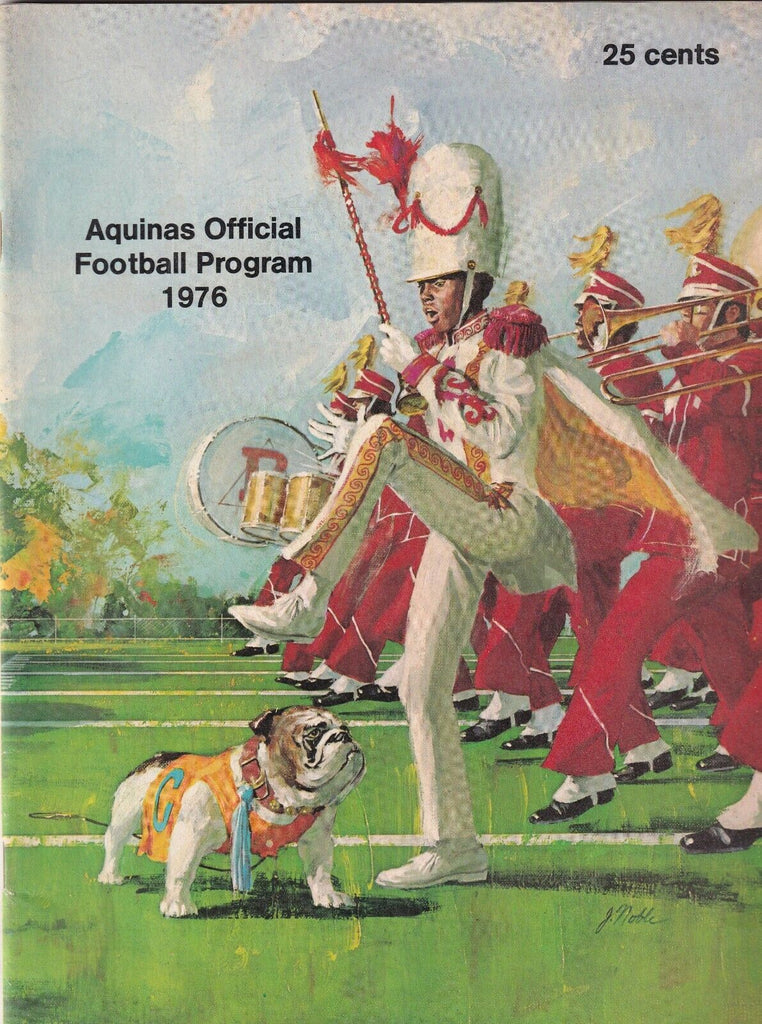 Aquinas Official Football Program 1976 David Missell 070319nonr