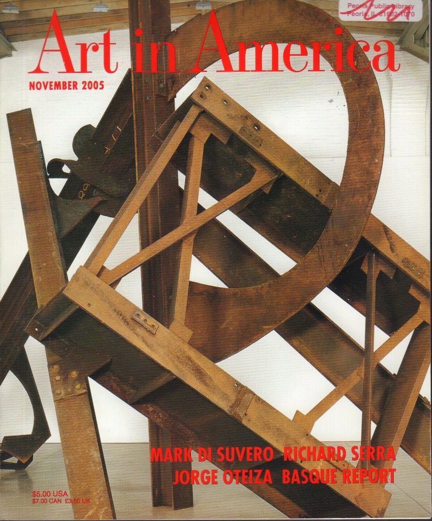 Art In America Magazine November 2005 Richard Serra 091817nonjhe