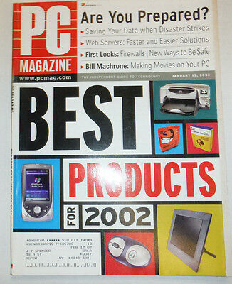 Pc Magazine Best Products For PC January 2002 032015R
