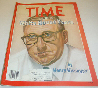 Time Magazine White House Years Henry Kissinger October 1979 041715R