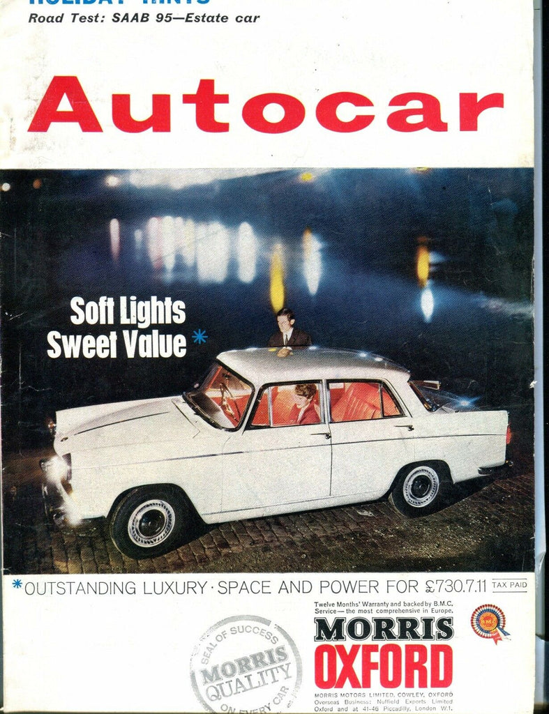 Auto Car Magazine July 12 1963 Sofi Lights VG No ML 040417nonjhe