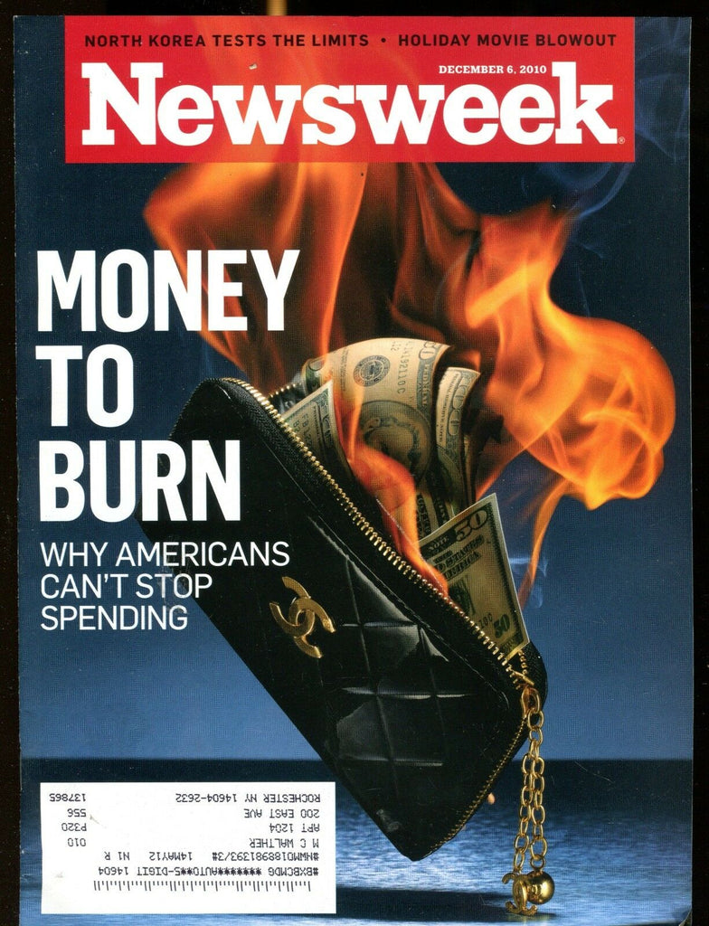 Newsweek Magazine December 6 2010 Money To Burn EX w/ML 012817jhe