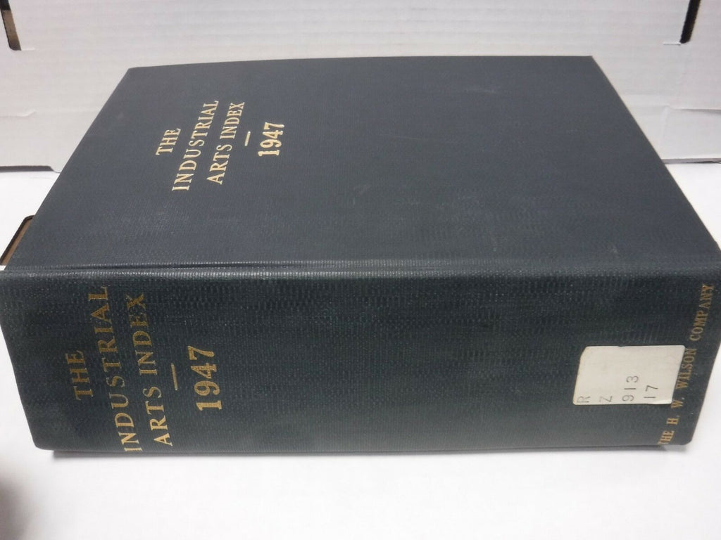 The Industrial Arts Index 1947 RARE H.W. Wilson Co Ex-FAA 121818AME8