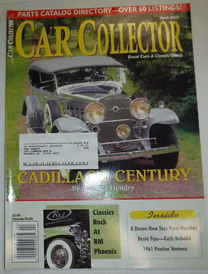Car Collector Magazine Cadillac's Century & RM Phoenix April 2002 030415R