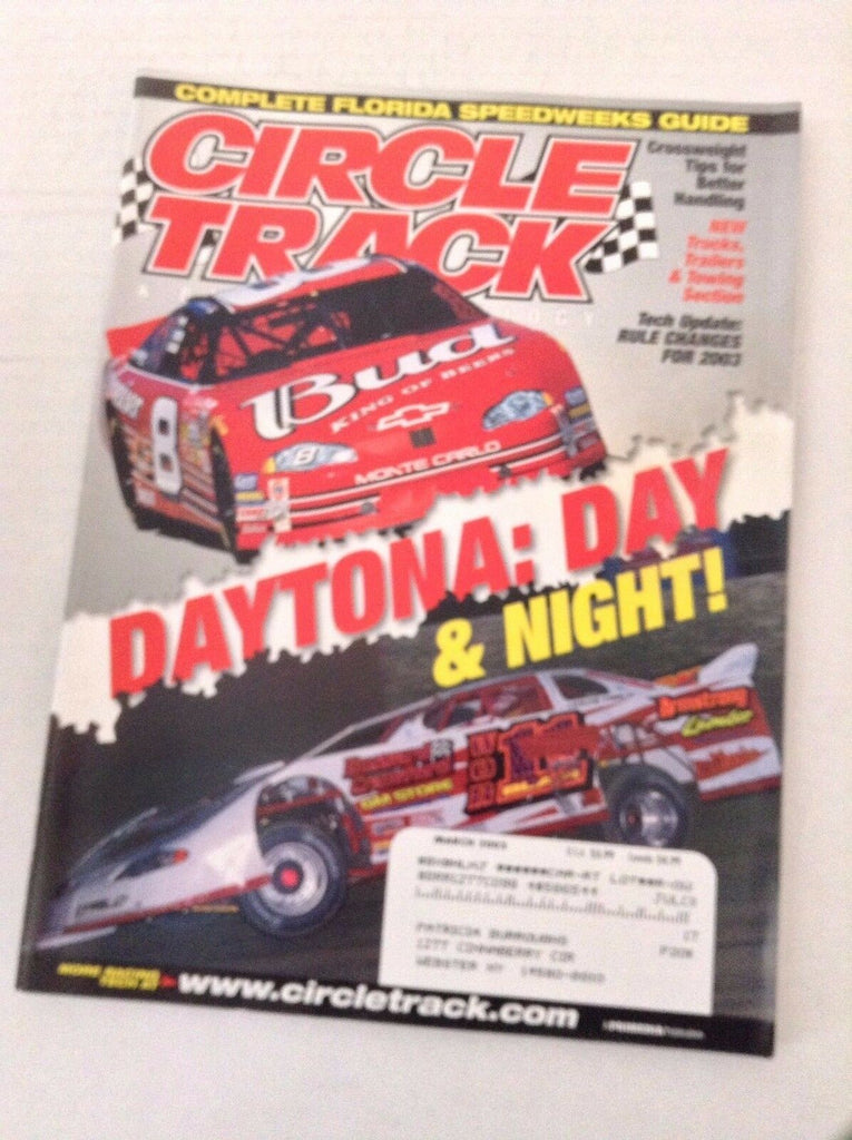 Circle Track Magazine Daytona Day & Night March 2003 040517NONRH