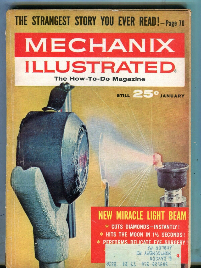 Mechanix Illustrated Magazine February 1963 New Miracle Light Beam 070517nonjhe