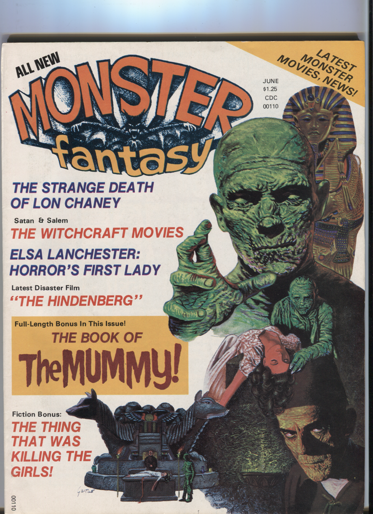 Monster Fantasy #2 June 1975 Book of The Mummy Lon Chaney 080520DBE
