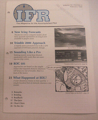 IFR Pilot Magazine New Icing Forecasts February 1996 FAL 061815R